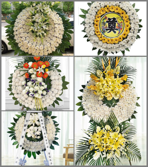 山东青岛莱西市夏格庄镇新家疃村花圈速递